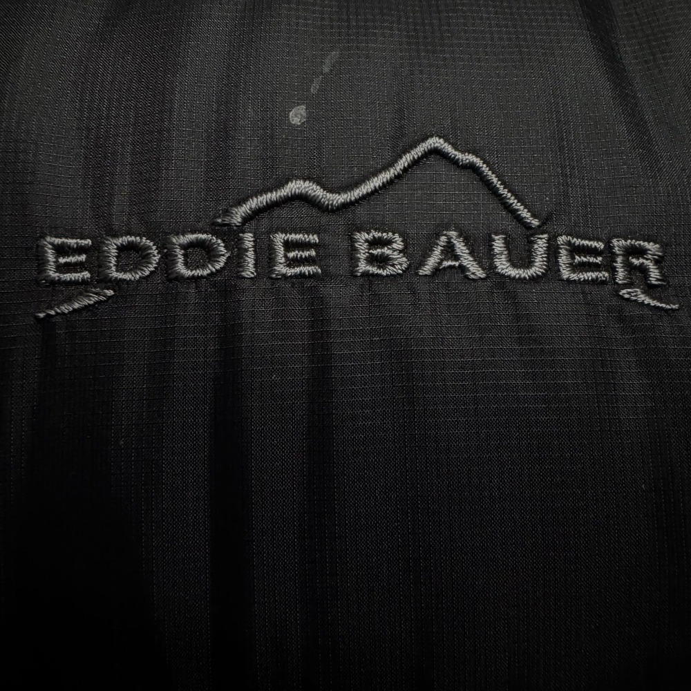 Eddie Bauer Goose Down Puffer Vest Black XXL Full Zip Outdoor - Picture 4 of 4